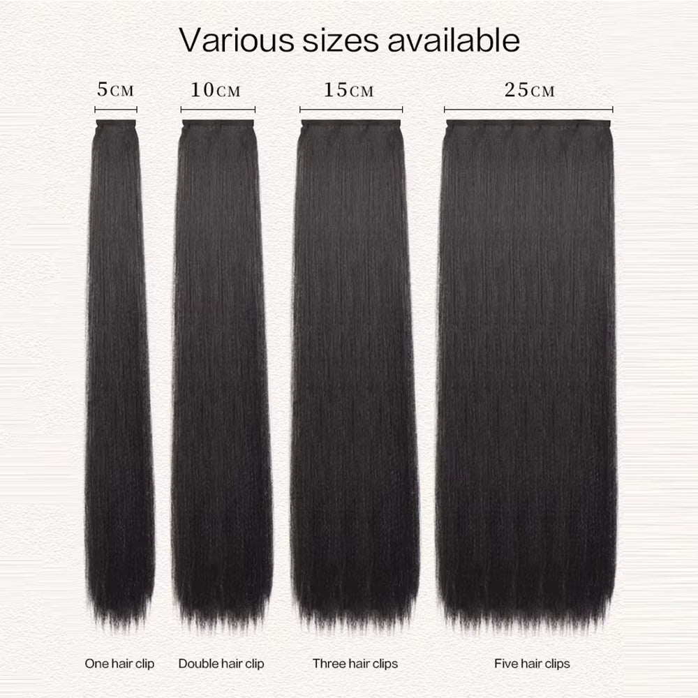 Hanfu Wig Piece Corn Whisker Hairstyle One Piece Hair Extension Non Knotted Long Straight Hair Piece Antique Hairstyle for Women
