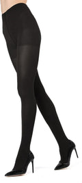MeMoi Control Top Solid Microfiber Tights 2 Pack