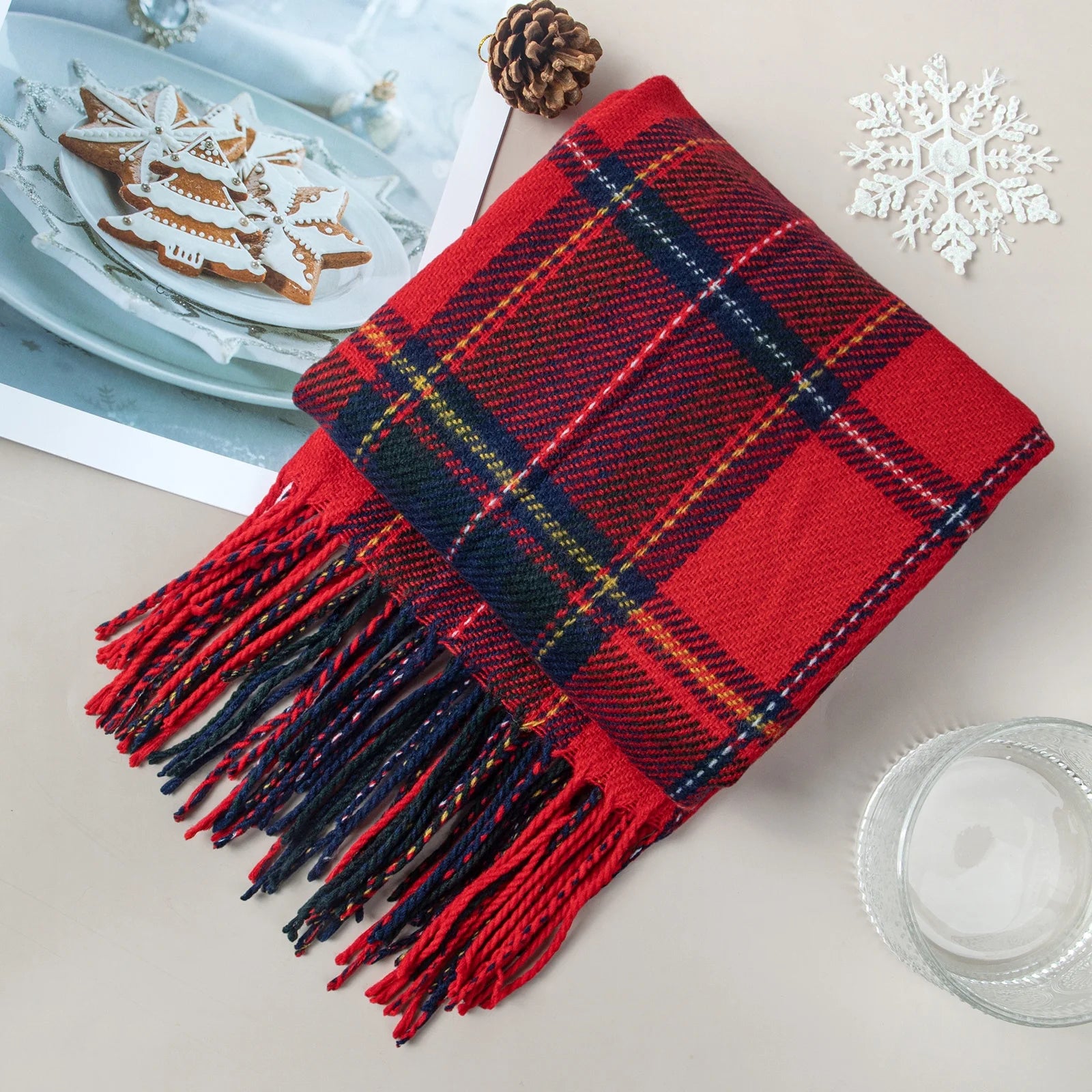Winter Scarf for Women Shawls for Women Long Big Warm Scarves Fashion Wraps Scarf Plaid