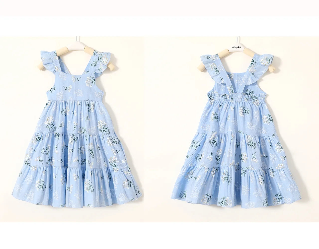 Baby Girls Summer Sleeveless Dress Kid Princess Flower Beach Butterfly Sundress for 2-3T