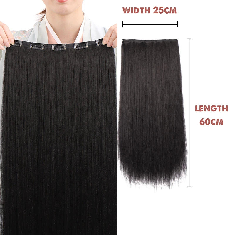 Hanfu Wig Piece Corn Whisker Hairstyle One Piece Hair Extension Non Knotted Long Straight Hair Piece Antique Hairstyle for Women