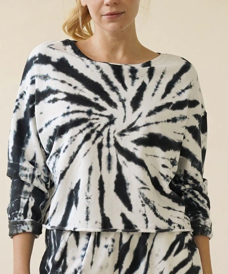 Recycled Cotton French Terry Tie Dye Sweatshirt