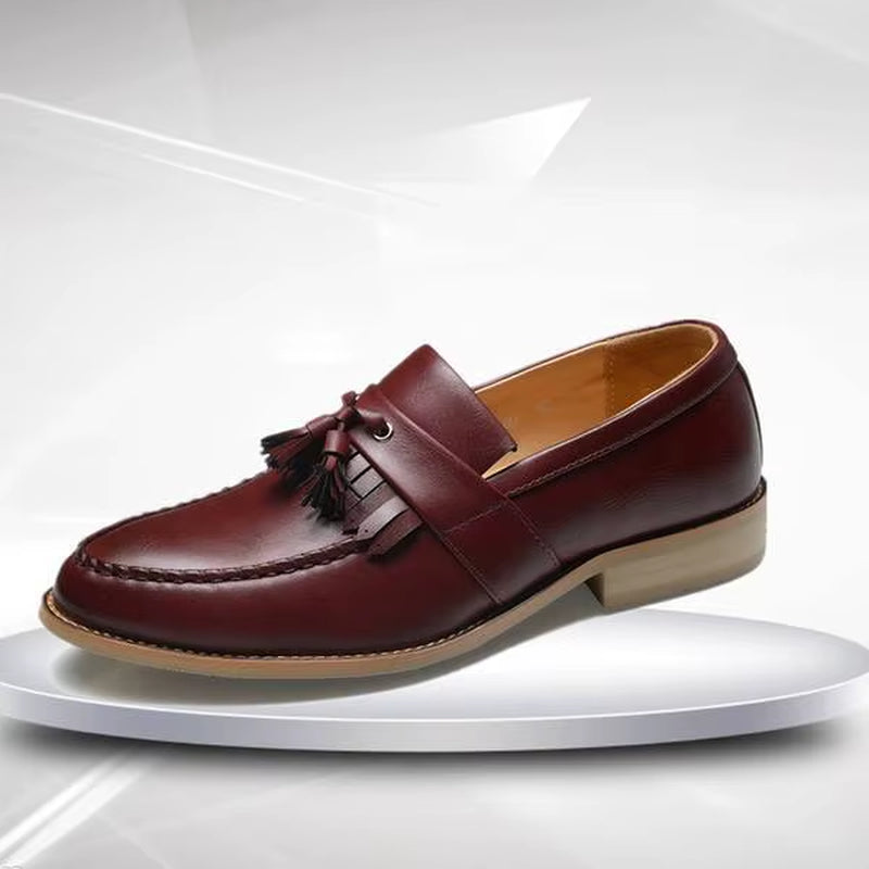 Men Fashion Casual Tassels British Style Brown Black Formal Driving Dressing Business Shoes Wedding Party Flats Shoe