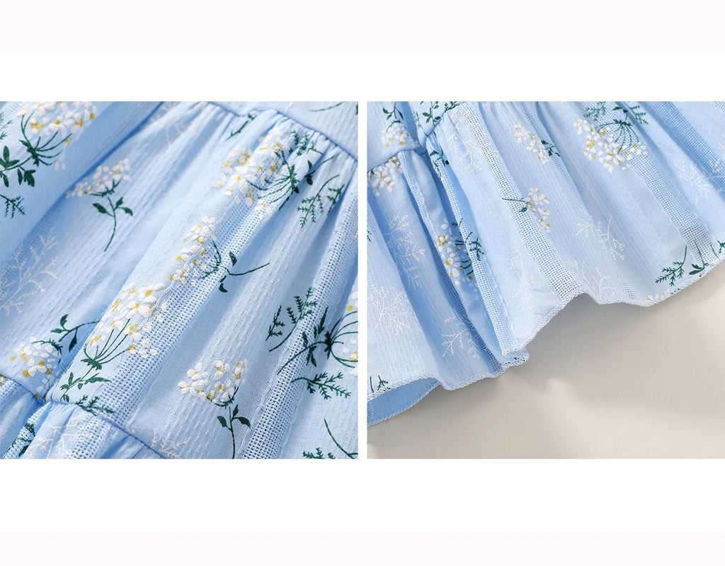 Baby Girls Summer Sleeveless Dress Kid Princess Flower Beach Butterfly Sundress for 2-3T