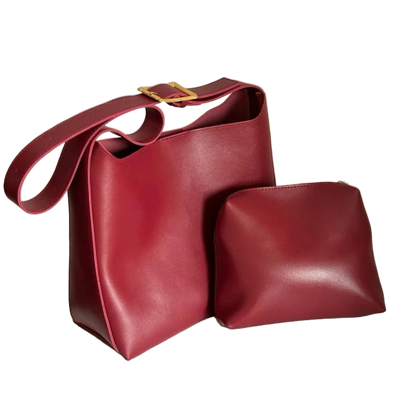 1Pcs All-Match Women Shoulder Bag Solid Fashion Handbag Crossbody Bag Women'S Minimalist PU Leather Bag for Work