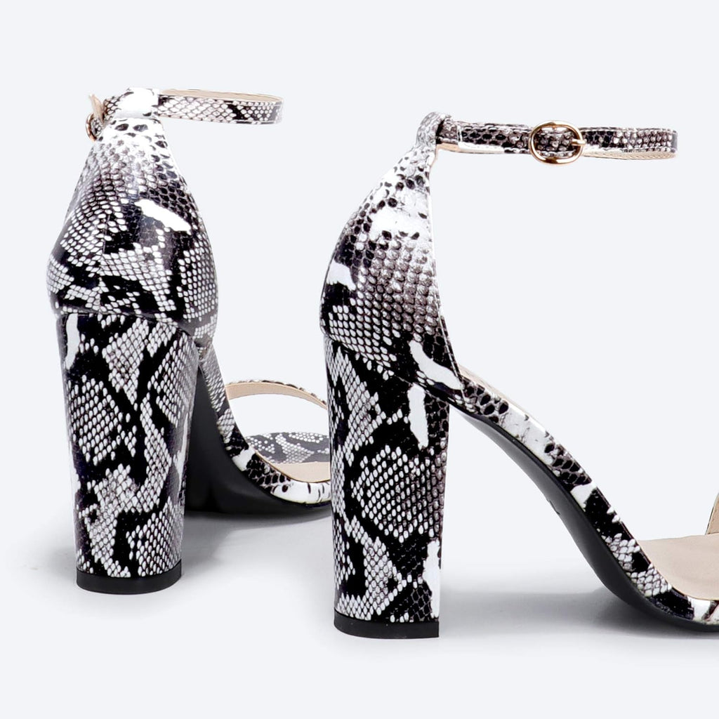 IDIFU Women'S IN4 Cookie-Hi Chunky High Heel Sandals Open Toe Ankle Strap Wedding Bridal Prom Dress Shoes for Women Bride Bridesmaid