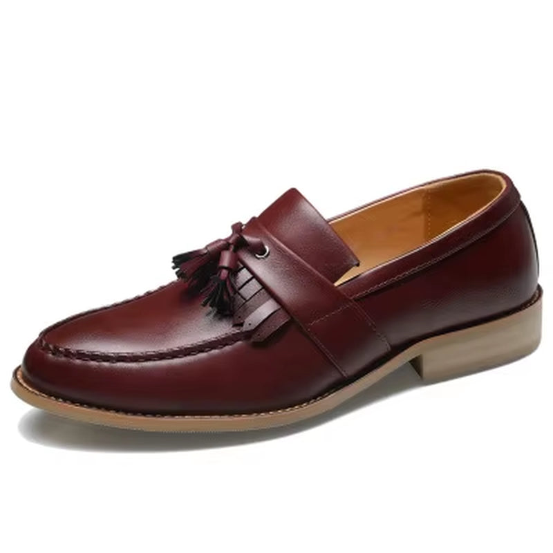 Men Fashion Casual Tassels British Style Brown Black Formal Driving Dressing Business Shoes Wedding Party Flats Shoe