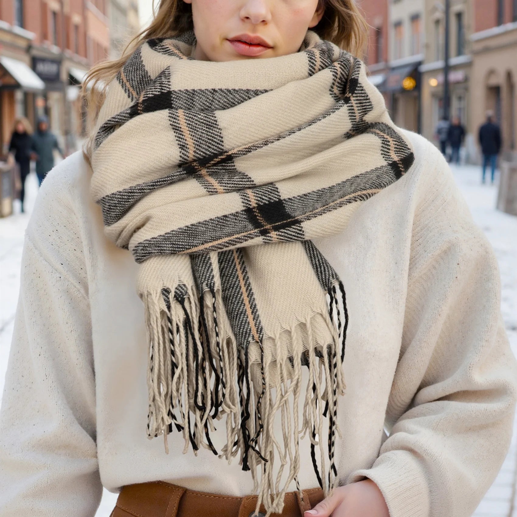 Winter Scarf for Women Shawls for Women Long Big Warm Scarves Fashion Wraps Scarf Plaid