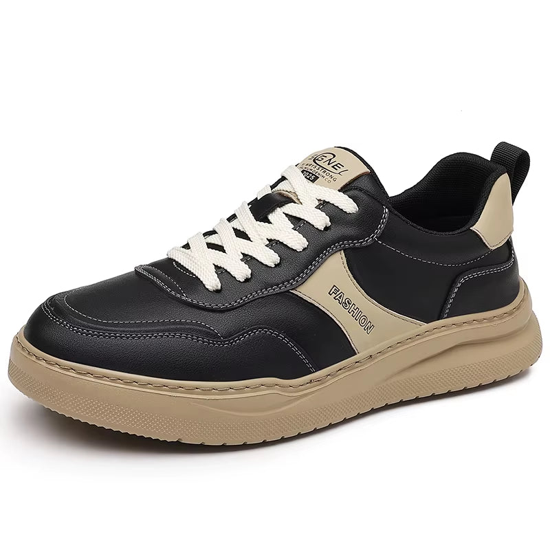 2025 New Male Comfortable Sneakers Breathable Male All-Match Casual Shoes Brand Luxury Skate Shoes Men Leather Fashion Flats