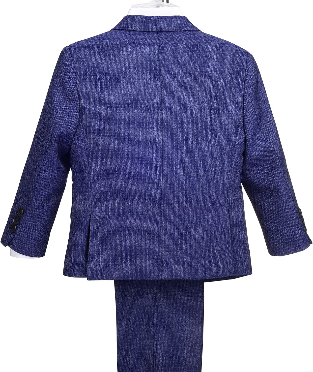 Dressy Daisy Boys Tweed Suit Formal Dress Wear Set Wedding Outfit with Blazer, Vest & Tie, Modern Fit