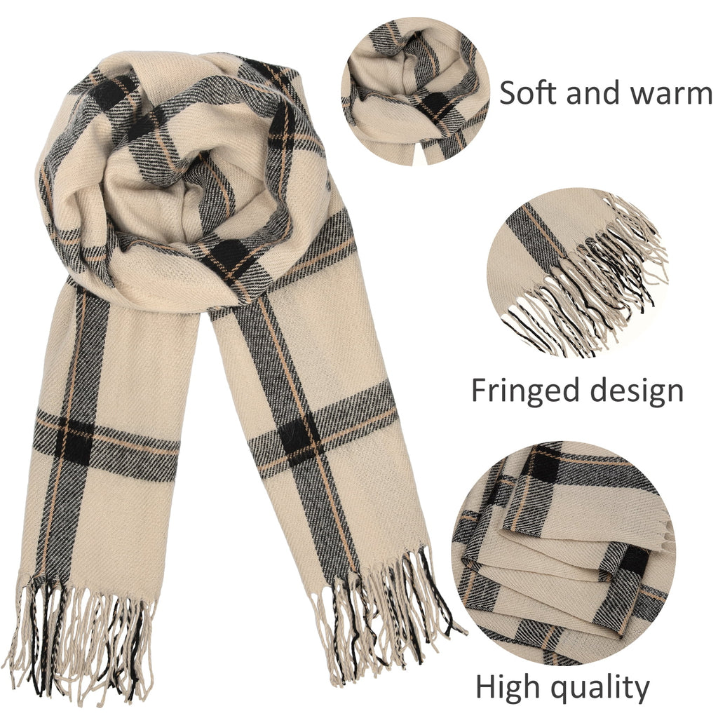 Winter Scarf for Women Shawls for Women Long Big Warm Scarves Fashion Wraps Scarf Plaid