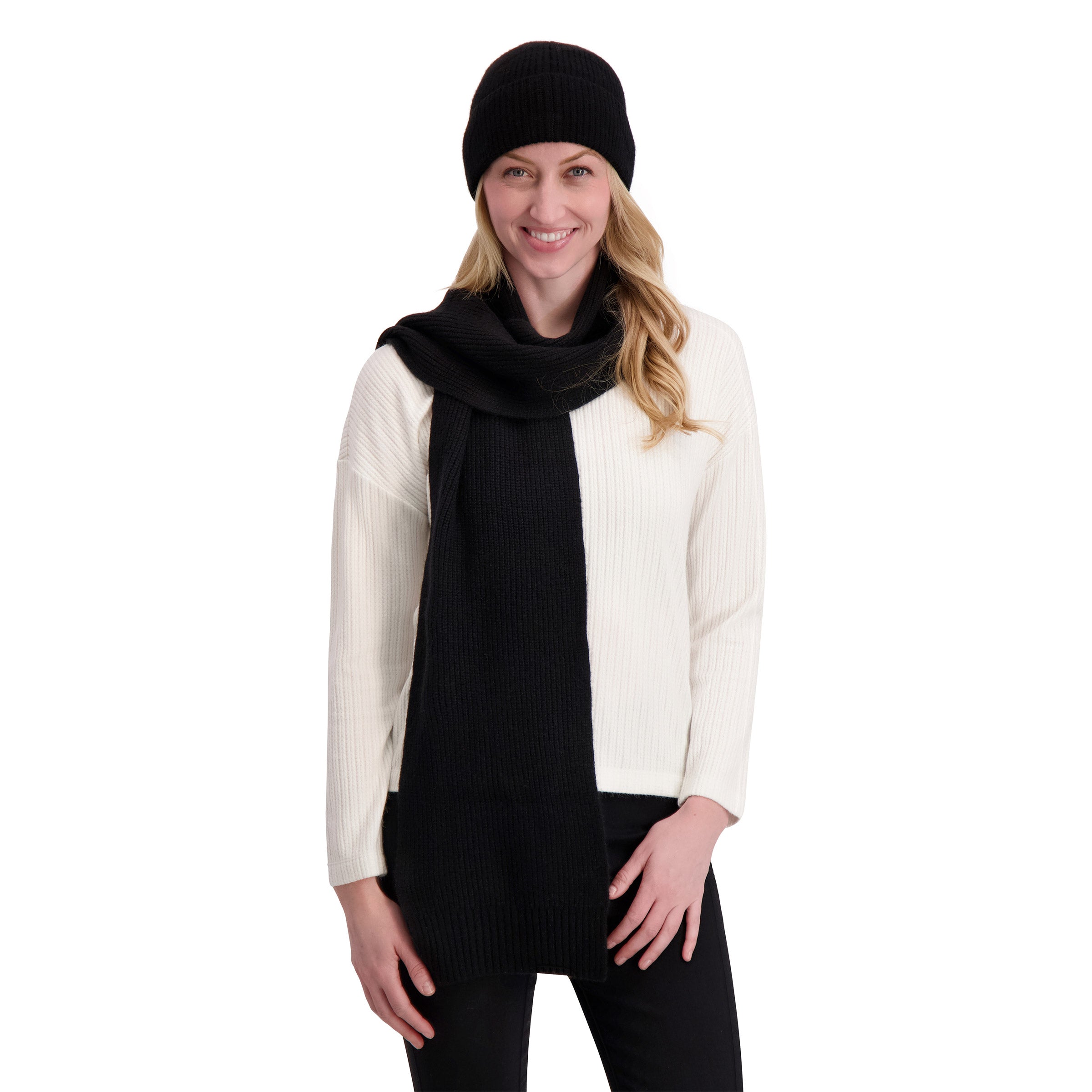 DKNY Women'S Cashmere Scarf and Hat Set