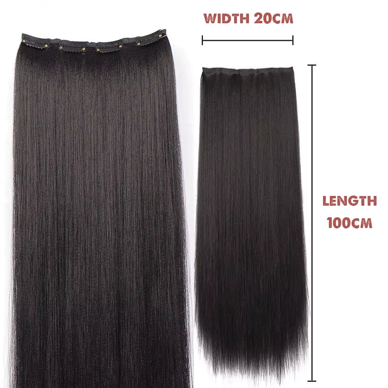 Hanfu Wig Piece Corn Whisker Hairstyle One Piece Hair Extension Non Knotted Long Straight Hair Piece Antique Hairstyle for Women