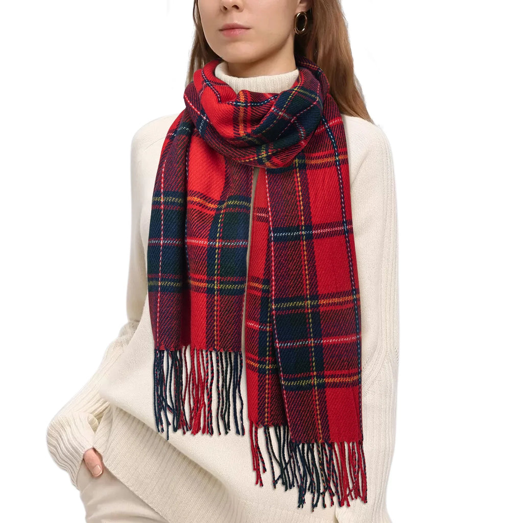 Winter Scarf for Women Shawls for Women Long Big Warm Scarves Fashion Wraps Scarf Plaid